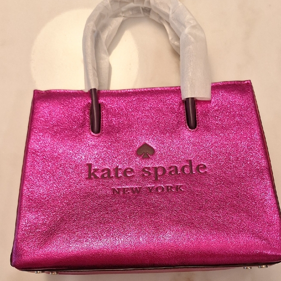 kate spade Handbags - NWT Kate Spade Metallic Pink Tote